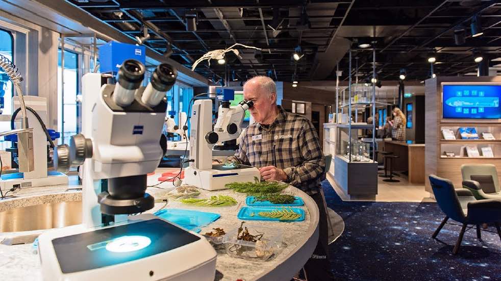 Hurtigruten cruise ship science lab